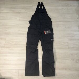 Mountain Hardwear Mens Firefall Bib Size Small Ski Overall Black Winter NEW $229